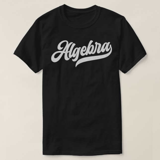 Camiseta Presente de álgebra álgebra (Frente do Design)