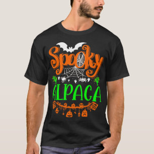 Camiseta Presente de Alpaca Assustador no Halloween