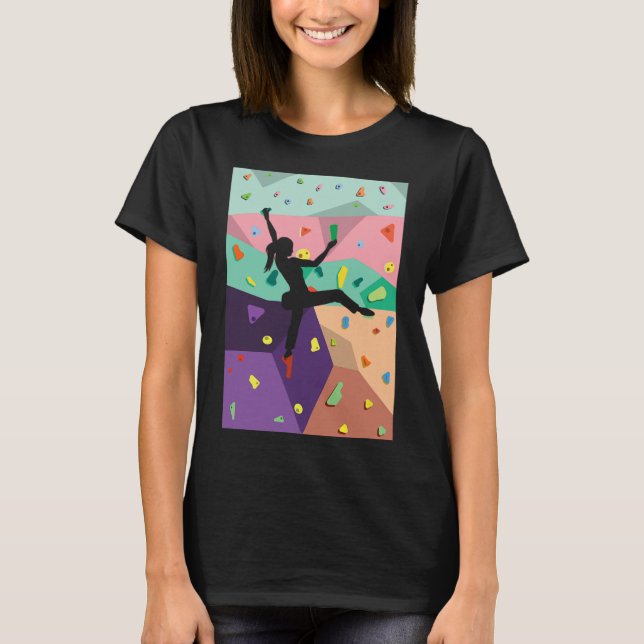 Camiseta Presente de Alpinista Esportes de Escalada em Pare (Frente)