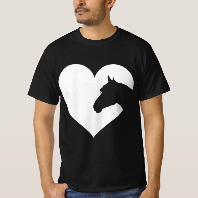 Camiseta Presente de amante de cavalos para raparigas e mul (Frente)
