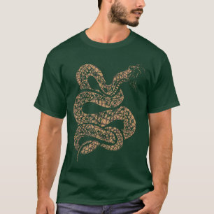 Camiseta Presente de amante de cobra distressed sibilando C
