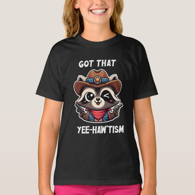 Camiseta Presente de Amante de Guaxinim com aquele Yee How  (Frente)