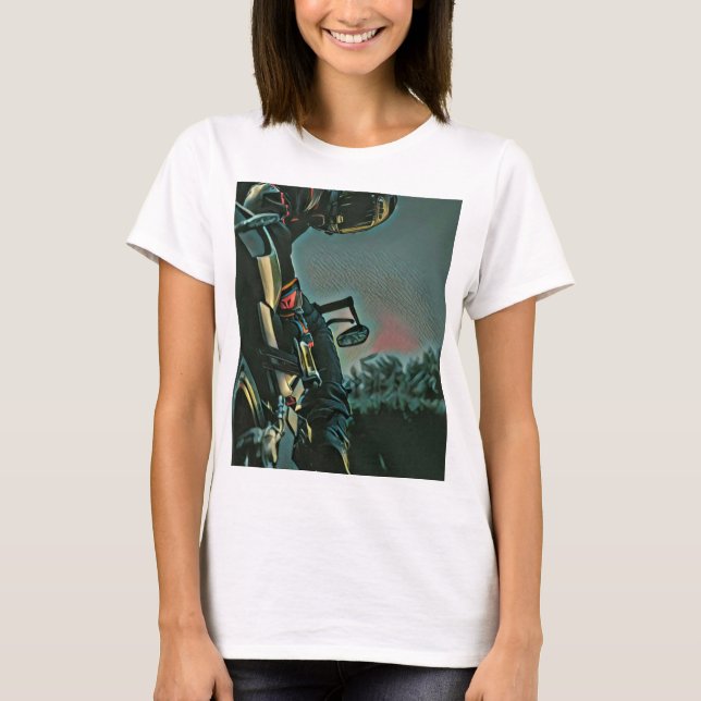 Camiseta presente de amante de motocicletas (Frente)