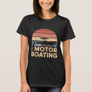 Camiseta Presente de Amante de Motorboating Design de Barco