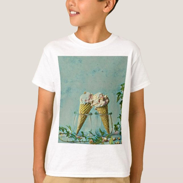 Camiseta presente de amante de sorvete (Frente)
