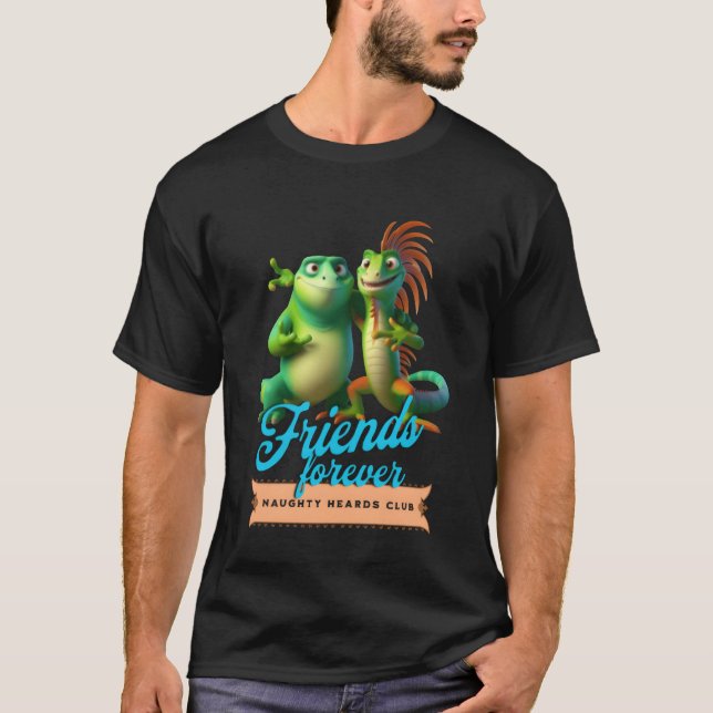 Camiseta presente de amigos lagartos (Frente)