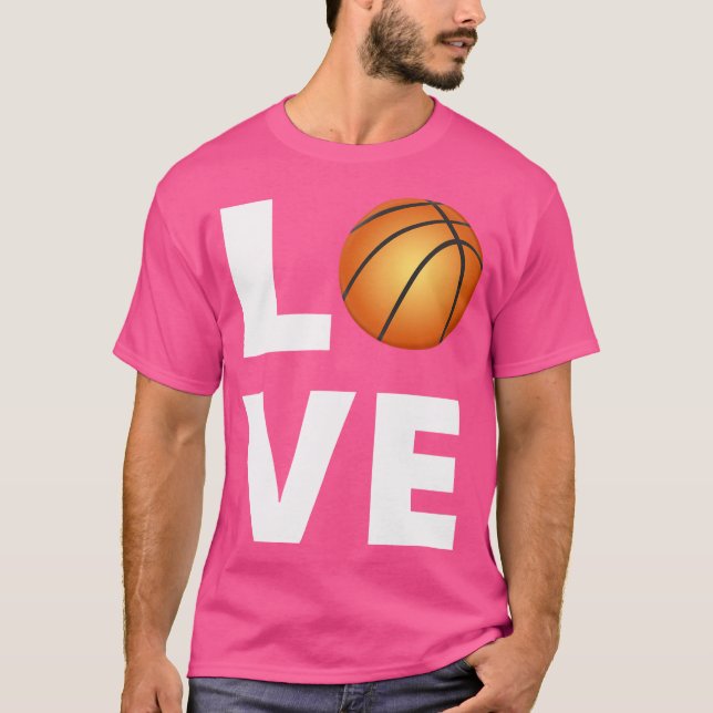 Camiseta Presente de Amor de Basquete (Frente)