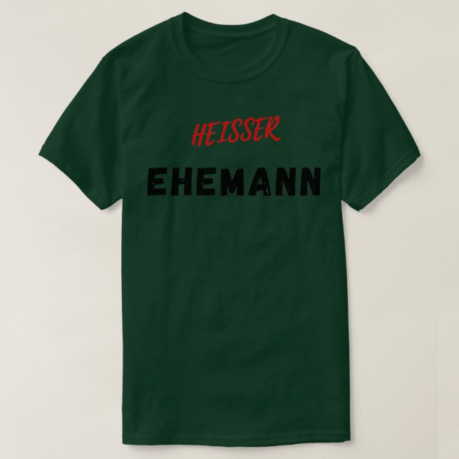 Camiseta Presente de amor para marido quente (Frente do Design)