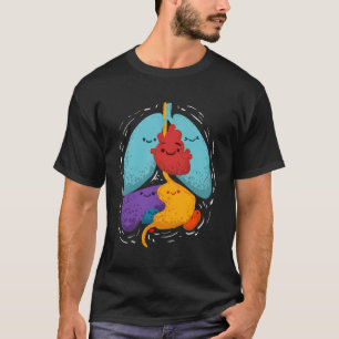Camiseta Presente De Anatomia Interna Para Estudante Médico