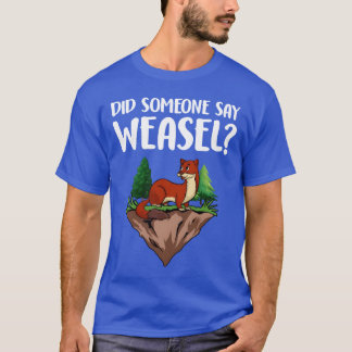Camiseta Presente de Animal de Doninha Fofa Menina Engraçad
