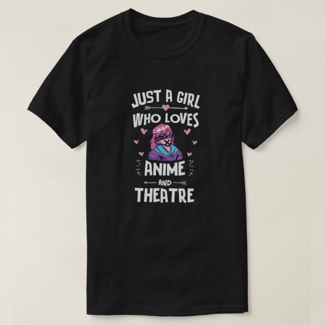 Camiseta Presente de anime e teatro para adolescentes (Frente do Design)
