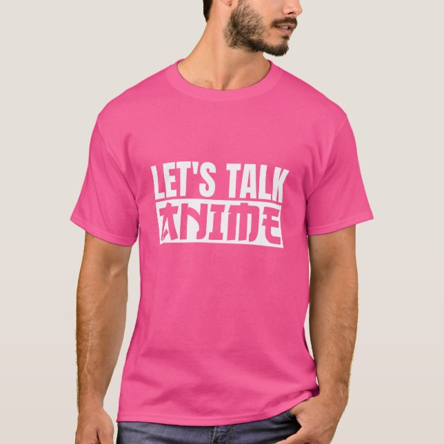 Camiseta Presente de anime Letsalk (Frente)