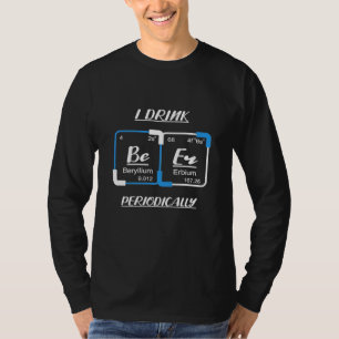 Camiseta Presente de aniversário Bebo Cerveja Periodicam