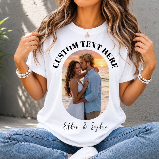 Camiseta Presente de Aniversário com Foto Personalizada de  (Criador carregado)