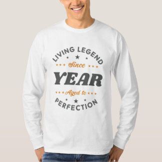 Camiseta Presente de aniversário da lenda viva | Personaliz