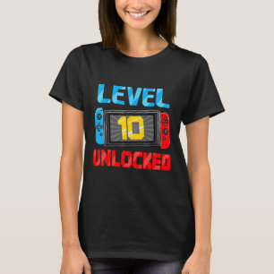 Camiseta Presente de Aniversário de 10 anos de Jogador Desb