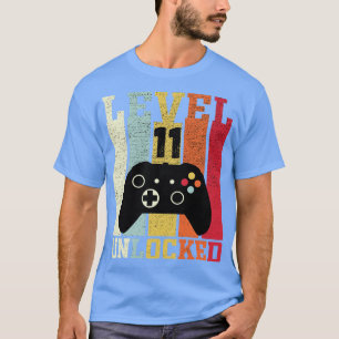Camiseta Presente de aniversário de 11 de vídeo engraçado d