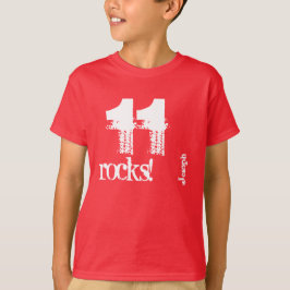 Camiseta Presente de aniversário de 11 para nome personaliz