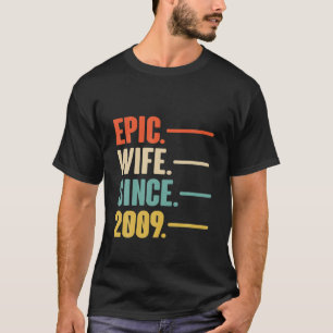 Camiseta Presente De Aniversário De 13 Para Sua Esposa Epic