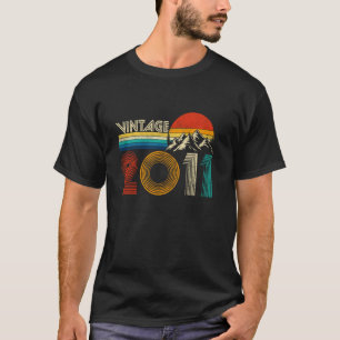 Camiseta Presente de Aniversário de 14 Anos Vintage 2011 Re