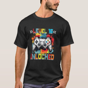 Camiseta Presente de Aniversário de 16 Anos de Video Game D