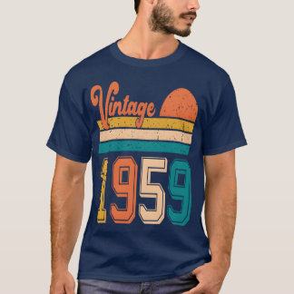 Camiseta Presente de aniversário de 1959 vintage amigos