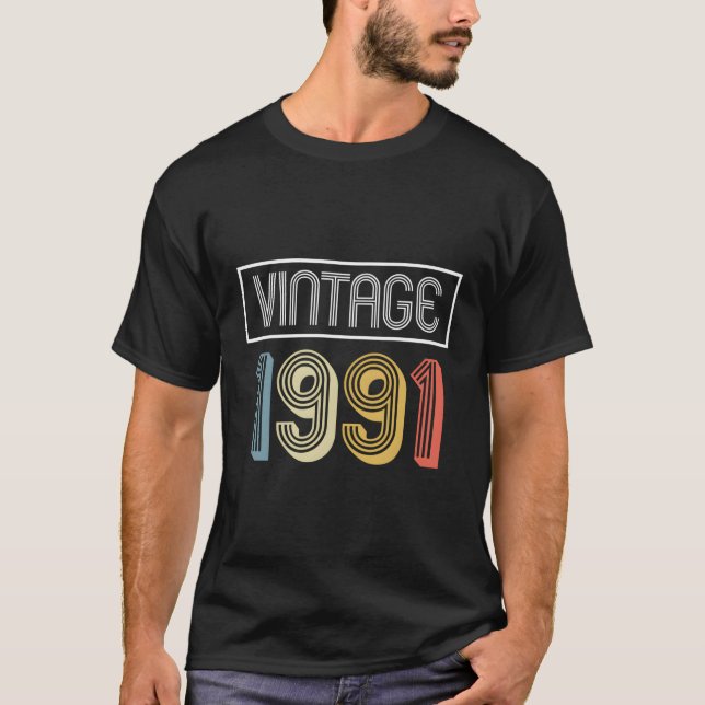 Camiseta Presente de aniversário de 1991 (Frente)