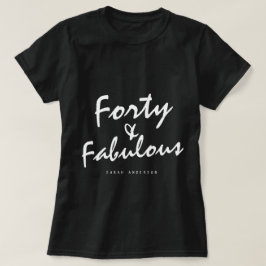 Camiseta Presente de aniversário de 40 anos de Nome Persona