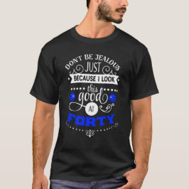Camiseta Presente de aniversário de 40 anos dos homens eu