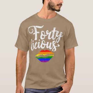 Camiseta Presente de aniversário de 40 anos para Gay LGB Fo