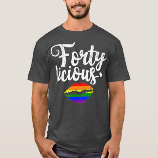 Camiseta Presente de aniversário de 40 anos para Gay LGB Fo