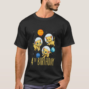Camiseta Presente de Aniversário de 4 anos para Crianças Ga