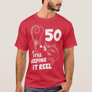 Camiseta Presente de aniversário de 50 dias de pesca