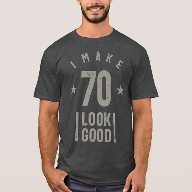 Camiseta Presente de aniversário de 70 anos (Frente)