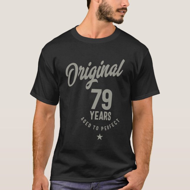 Camiseta Presente de aniversário de 79 anos (Frente)