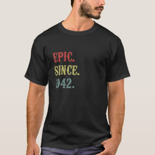 Camiseta Presente De Aniversário De 80 Anos Engraçado - R