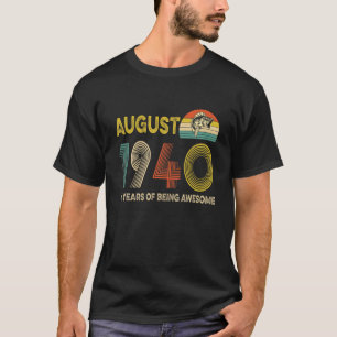 Camiseta Presente De Aniversário De 81Ruas Agosto De 1940