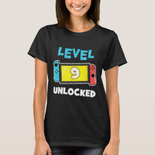 Camiseta Presente de Aniversário de 9 Anos para Jogador com