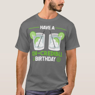 Camiseta Presente de aniversário de amante do Gin