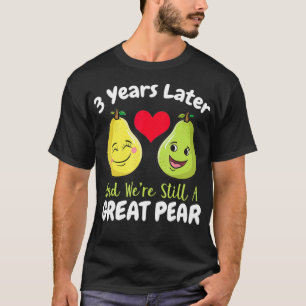 Camiseta Presente De Aniversário De Casamento Do 3º Ano P