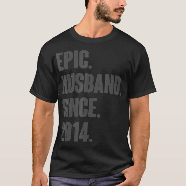 Camiseta Presente de aniversário de casamento para ele Epic (Frente)