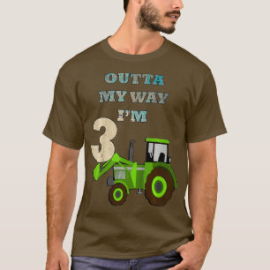 Camiseta Presente de aniversário de criança para Tratores C