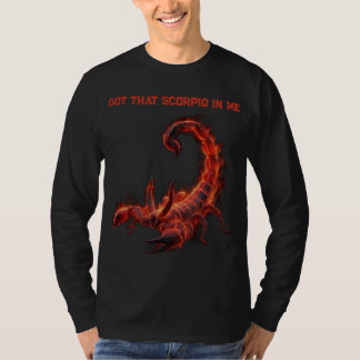 Camiseta Presente de Aniversário de Escorpião | Zodíaco | E