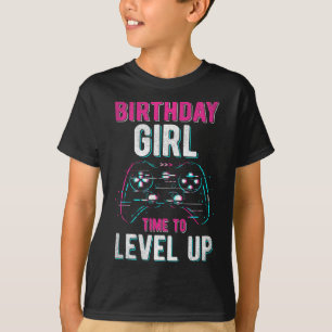 Camiseta Presente de Aniversário de Meninas do Jogo de Víde