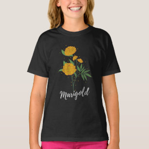 Camiseta Presente de aniversário de outubro flores amante c