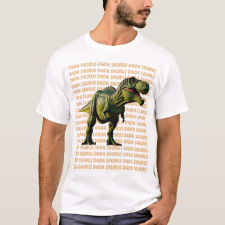 Camiseta presente de aniversário de pai Dada Saurus