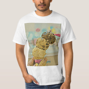 Camiseta presente de aniversário de sorvete