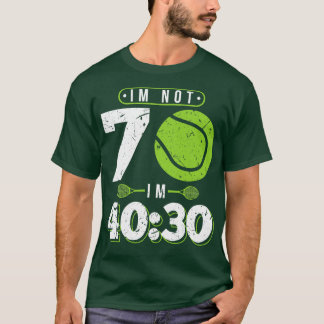 Camiseta Presente de aniversário de Tênis 70 de 70 anos