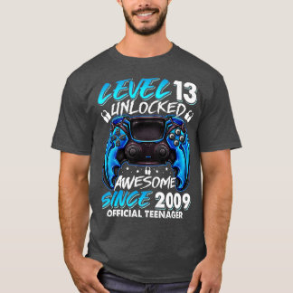 Camiseta Presente de aniversário de vídeo 13 desbloqueado n
