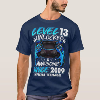 Camiseta Presente de aniversário de vídeo 13 desbloqueado n